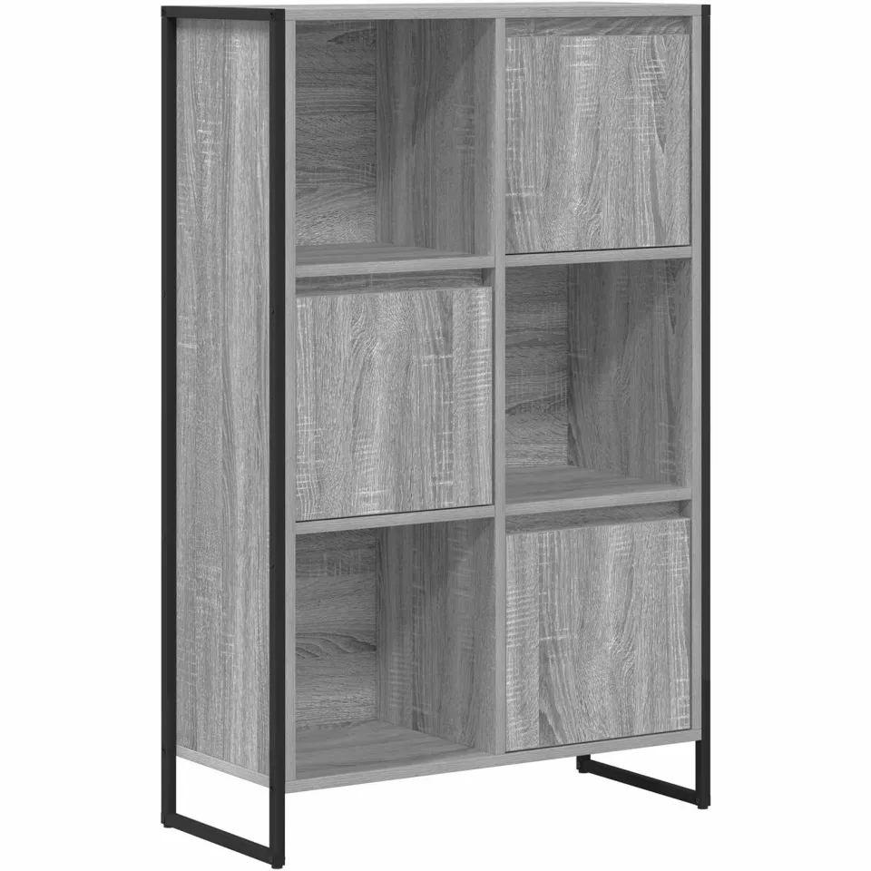 vidaXL Boekenkast Grijs Sonoma 68 x 30 x 108 cm Bewerkt hout, foto 3