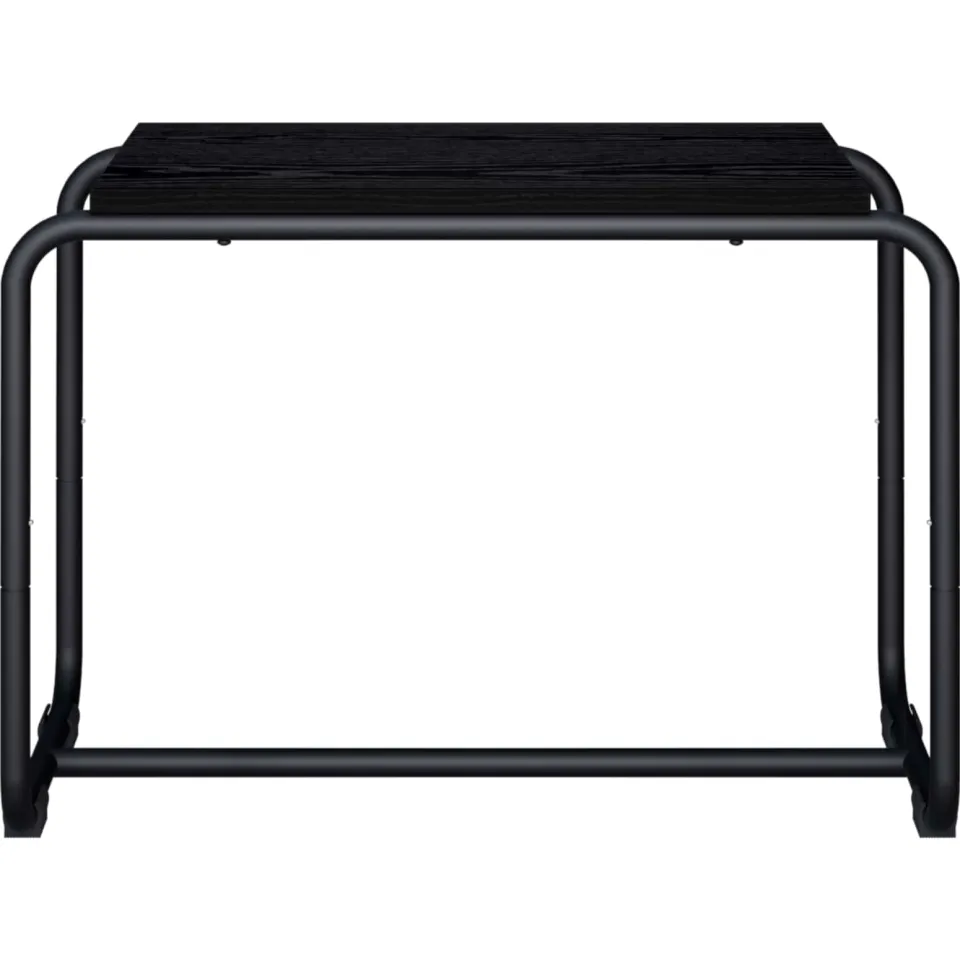vidaXL TV-standaard 60 x 35,5 x 42 cm Zwart eiken Bewerkt hout