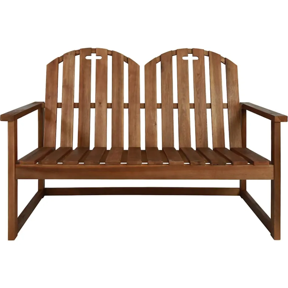 vidaXL 4-delige Loungeset massief acaciahout bruin, foto 2