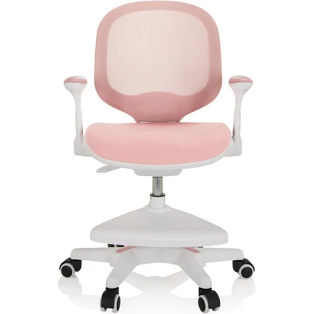 Kinder bureaustoel KID ERGO groeit mee met het kind Stof/Netstof roze hjh OFFICE