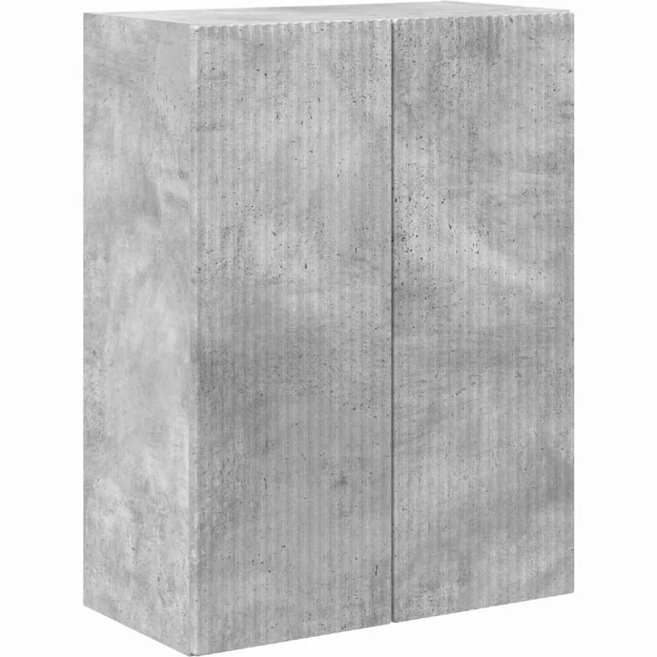 vidaXL TV-wandkast 59,5 x 31 x 80 cm Beton Grijs Bewerkt hout, foto 3