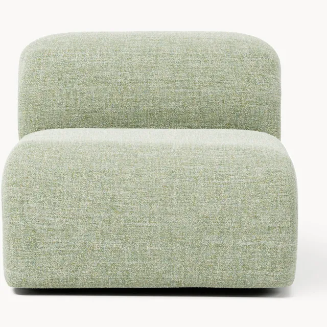 Westwing Collection Bouclé middenmodule Wolke Lichtgroen