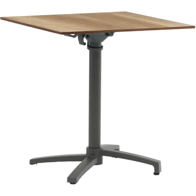 SenS-Line Tuintafel Julia HPL Bistrotafel 70x70cm - Houtkleur Antraciet