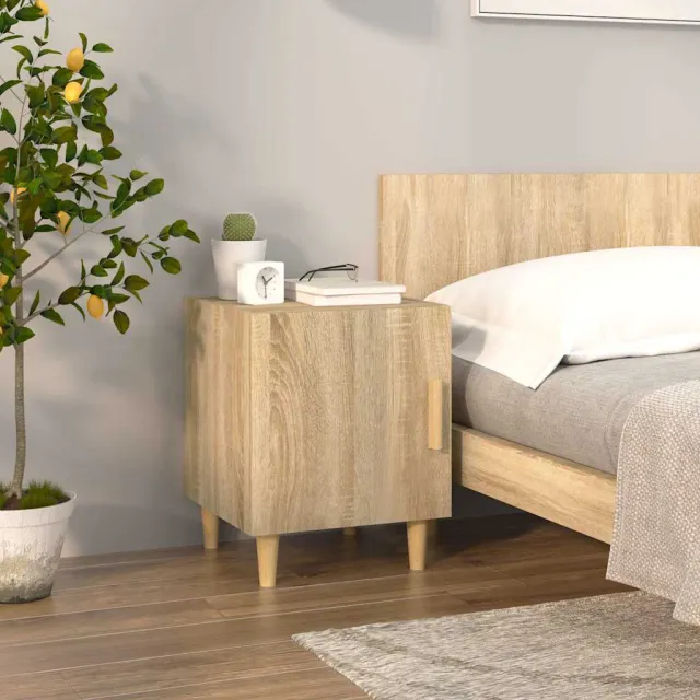 vidaXL Nachtkastjes 2 st bewerkt hout sonoma eikenkleurig, foto 3