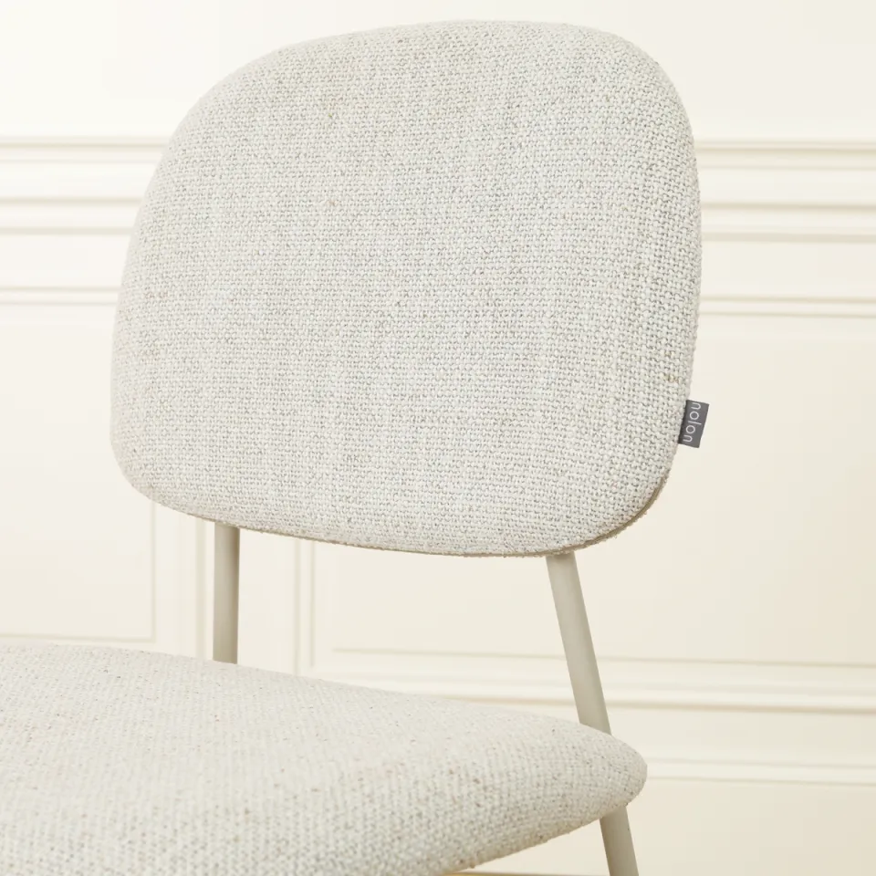 Nolon Jasmijn eetkamerstoel beige melange - grijsbeige onderstel, foto 4