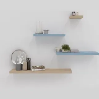 Duraline Wandplank Xl4 - Eiken Licht Pvc 38mm - 23,5x23,5cm - Fsc-gecertificeerd Hout, foto 2