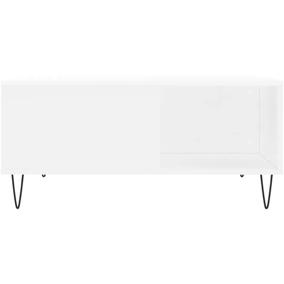 vidaXL Salontafel 80x80x36,5 cm bewerkt hout wit
