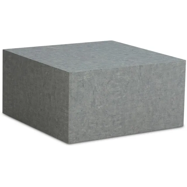 Ervesto salontafel MONOBLOC 60x60x30 cm in betonlook grijs, design woonkamertafel kubus vierkant, loungebanktafel, bijzettafel kubusvorm Bruin