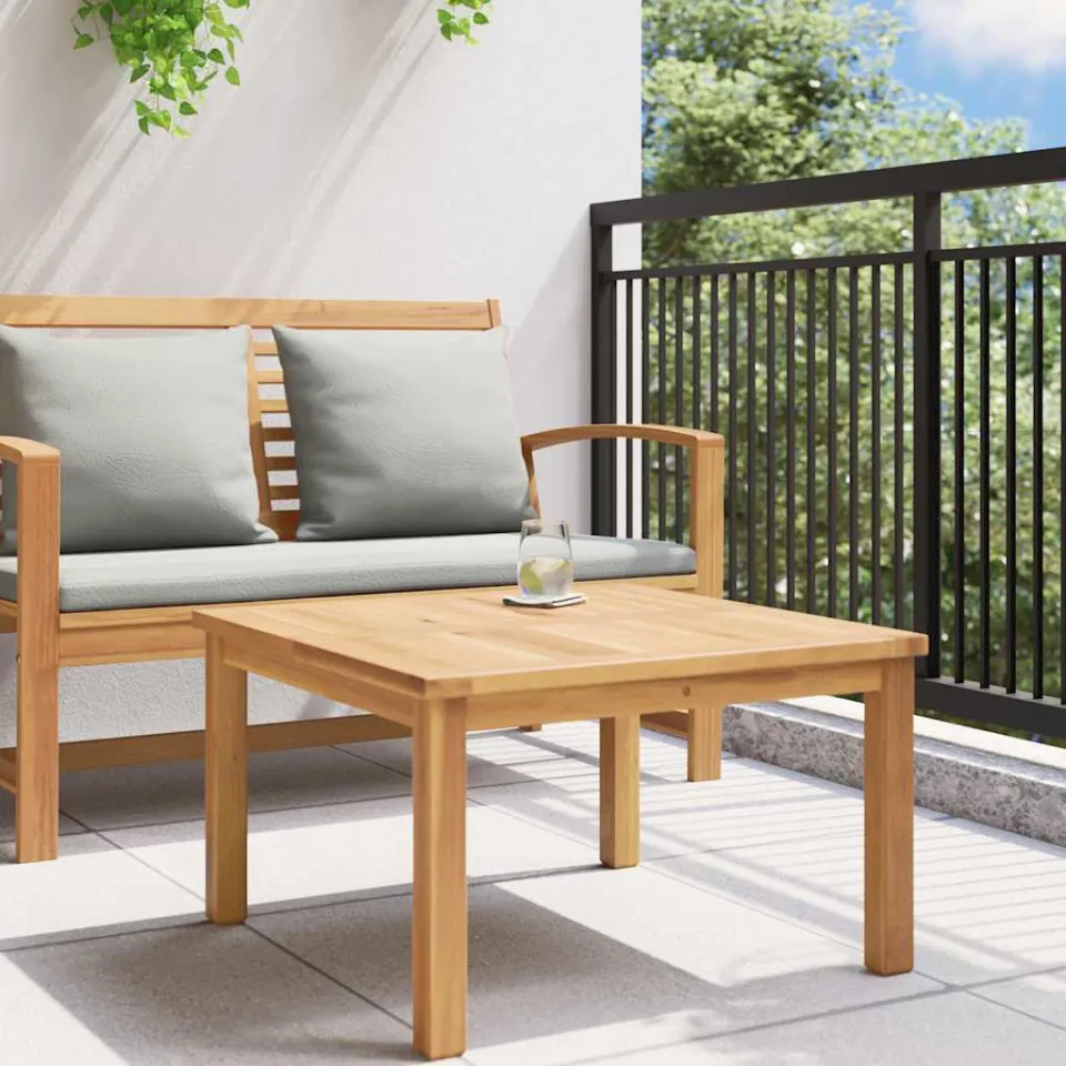 vidaXL Salontafel Bruin 60 x 60 x 36 cm Massief Teakhout, foto 4