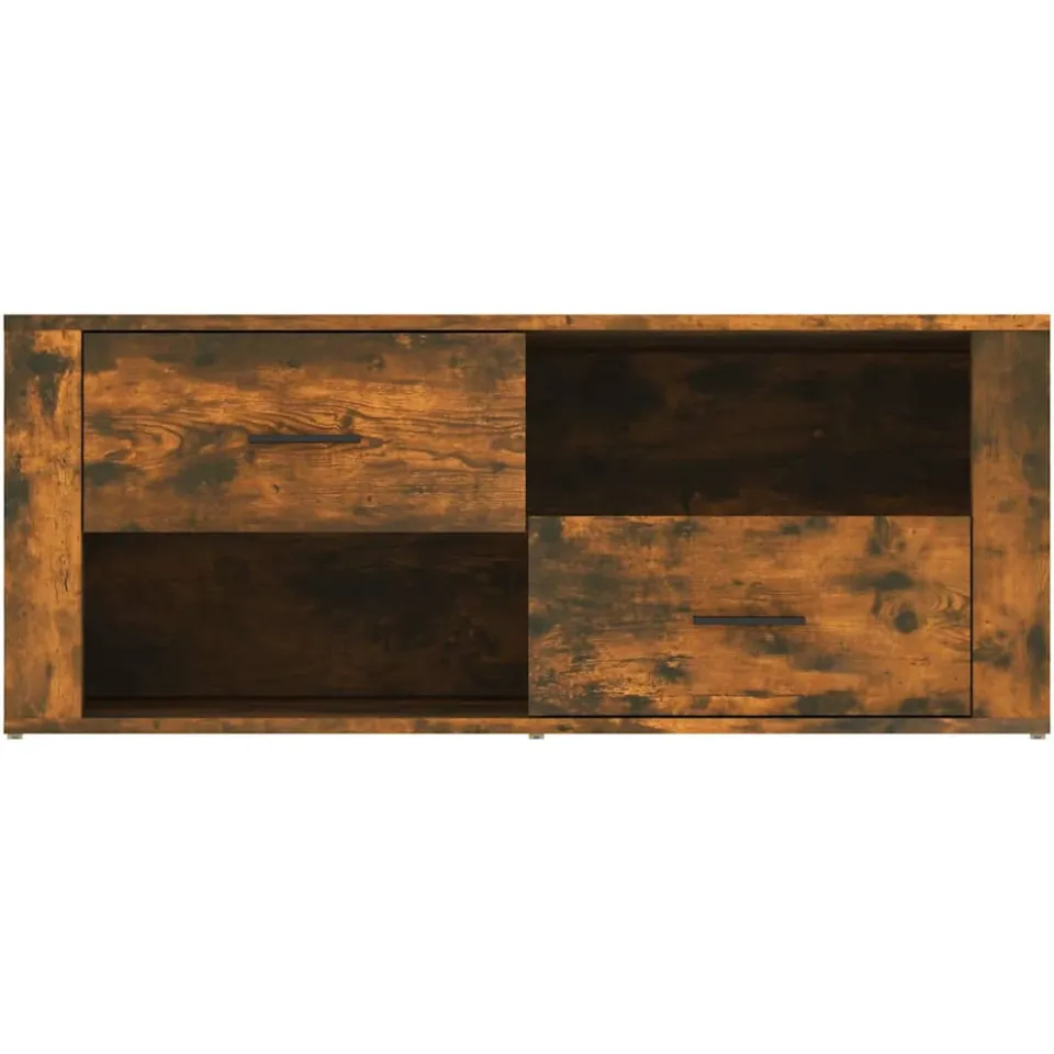 vidaXL Tv-meubel 100x35x40 cm bewerkt hout gerookt eikenkleurig, foto 3
