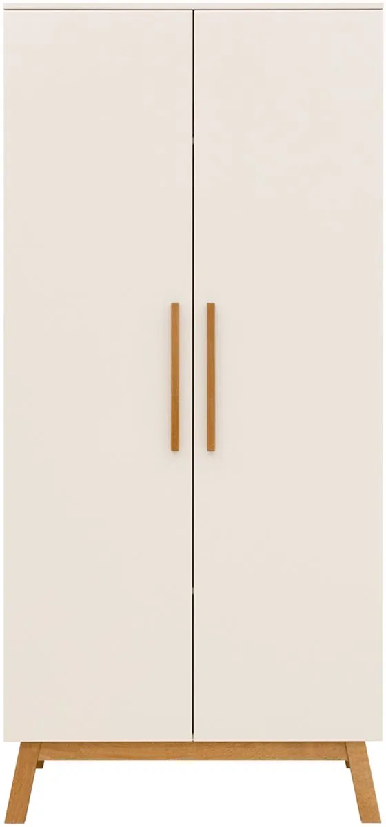 Bopita Kaleo Kledingkast 2-Deurskast - Rose Wood Oatmeal