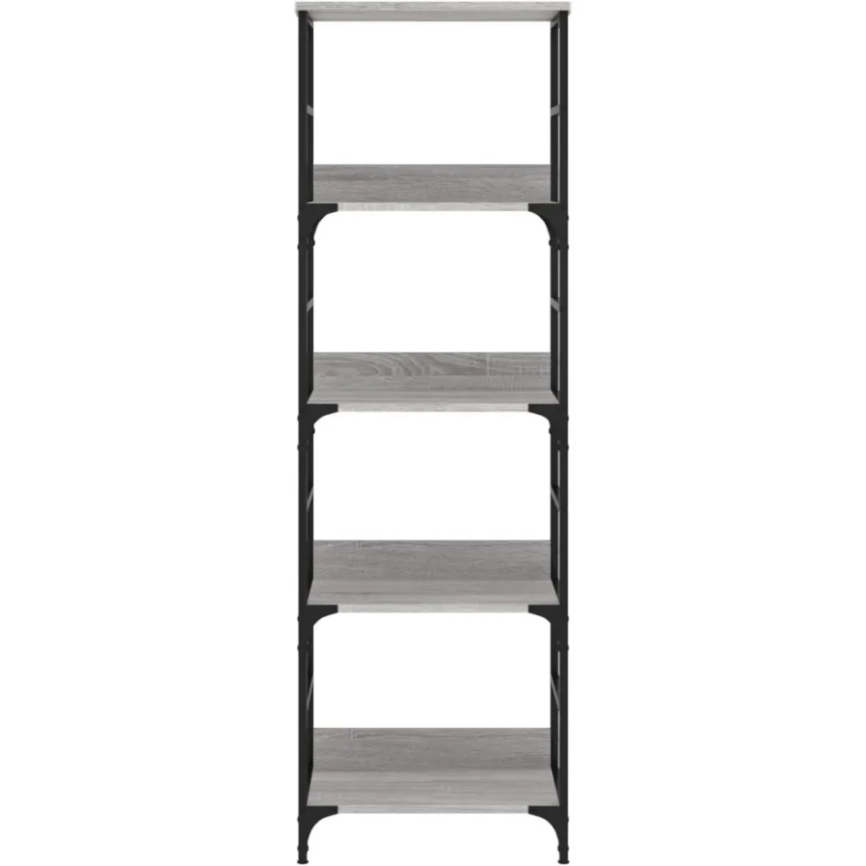 vidaXL Boekenrek 50x33x153 cm bewerkt hout grijs sonoma eikenkleurig