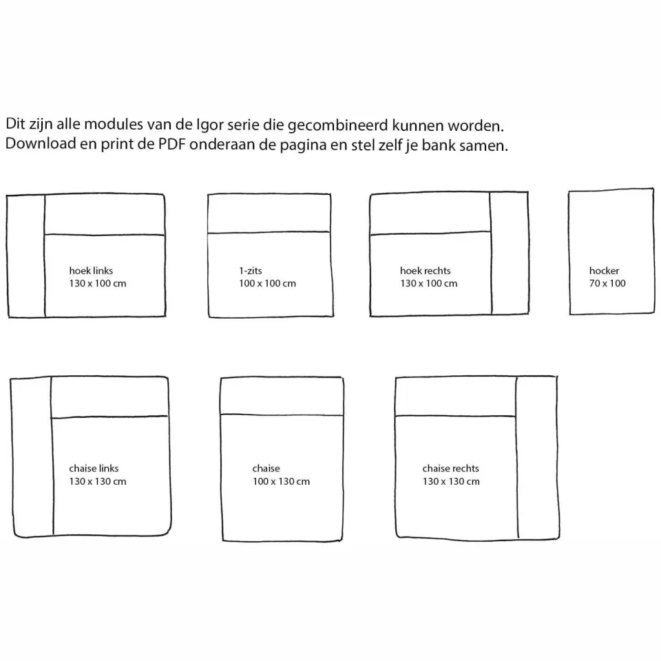 NOUS Living hoekbank Igor hoek links - terracotta, foto 3