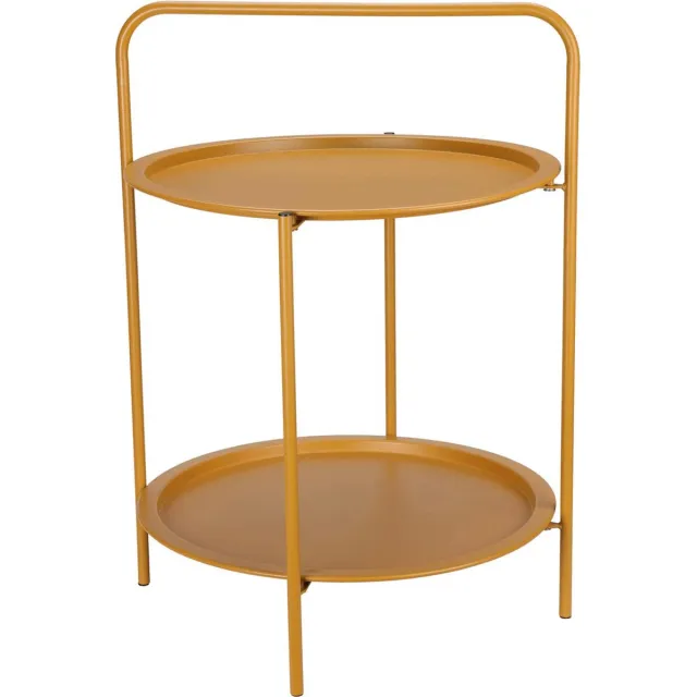 Ambiance bijzettafel (Ø50xH66 cm) mosterd geel
