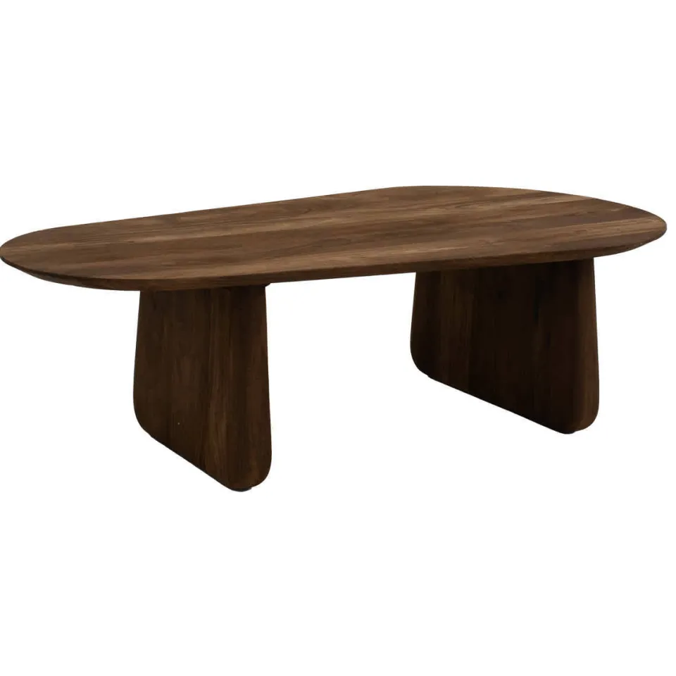 Giga Meubel Salontafel Femke Organisch - Mangohout - Bruin - 120x65x35cm, foto 3