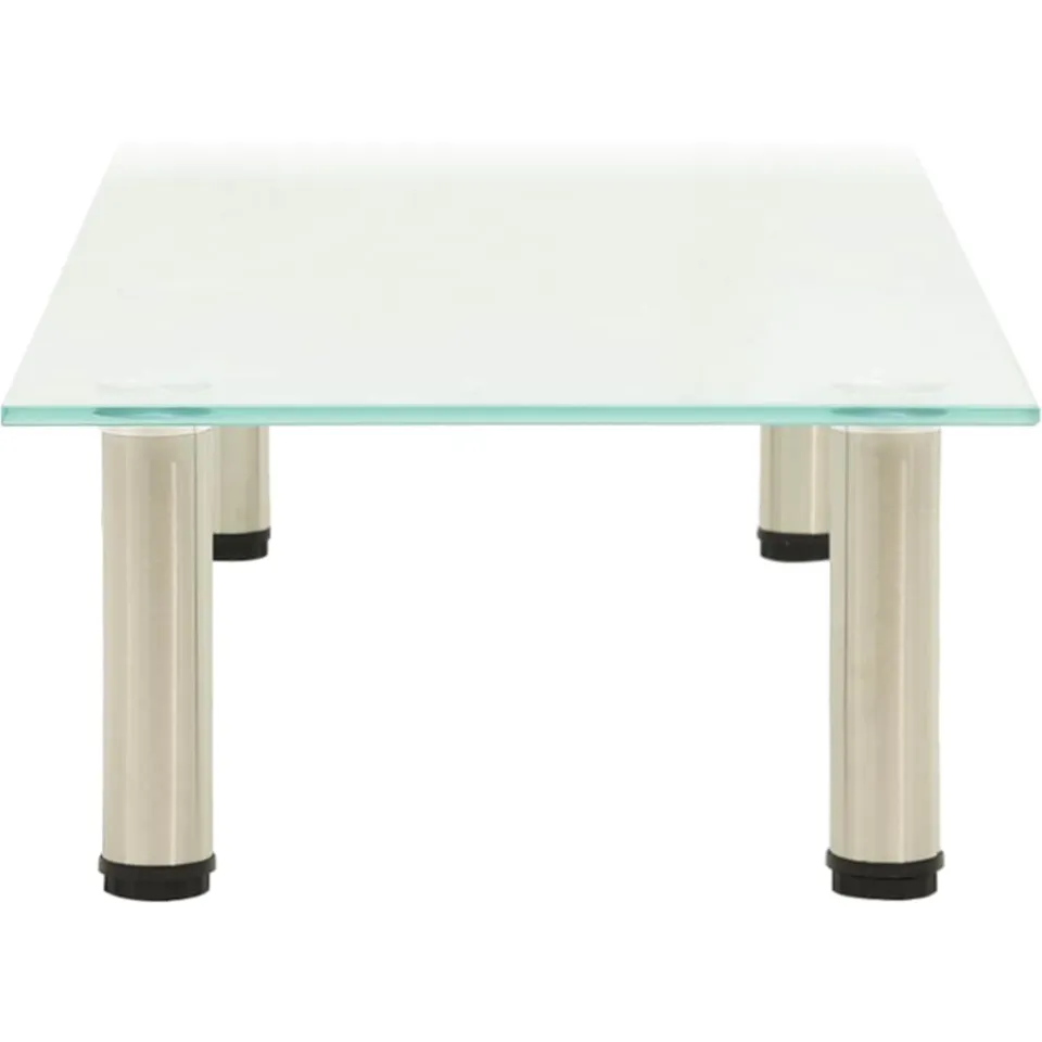 vidaXL Tv-meubel 80x35x17 cm gehard glas mat transparent, foto 2