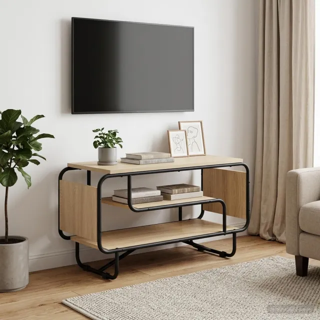 vidaXL TV-standaard 80 x 36 x 45 cm Sonoma Eiken, foto 2