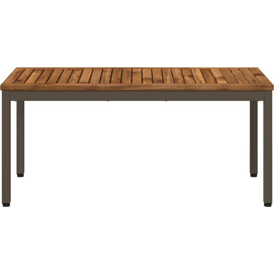 vidaXL Salontafel NAARDEN Natuurlijk en Koffie 49 x 100,5 x 45 cm Bruin