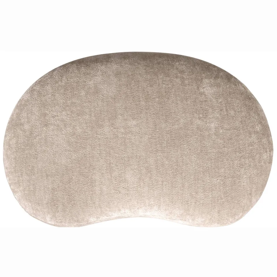 WOOOD Popular Organische Poef - Polyester - Taupe - 43x73x49, foto 4