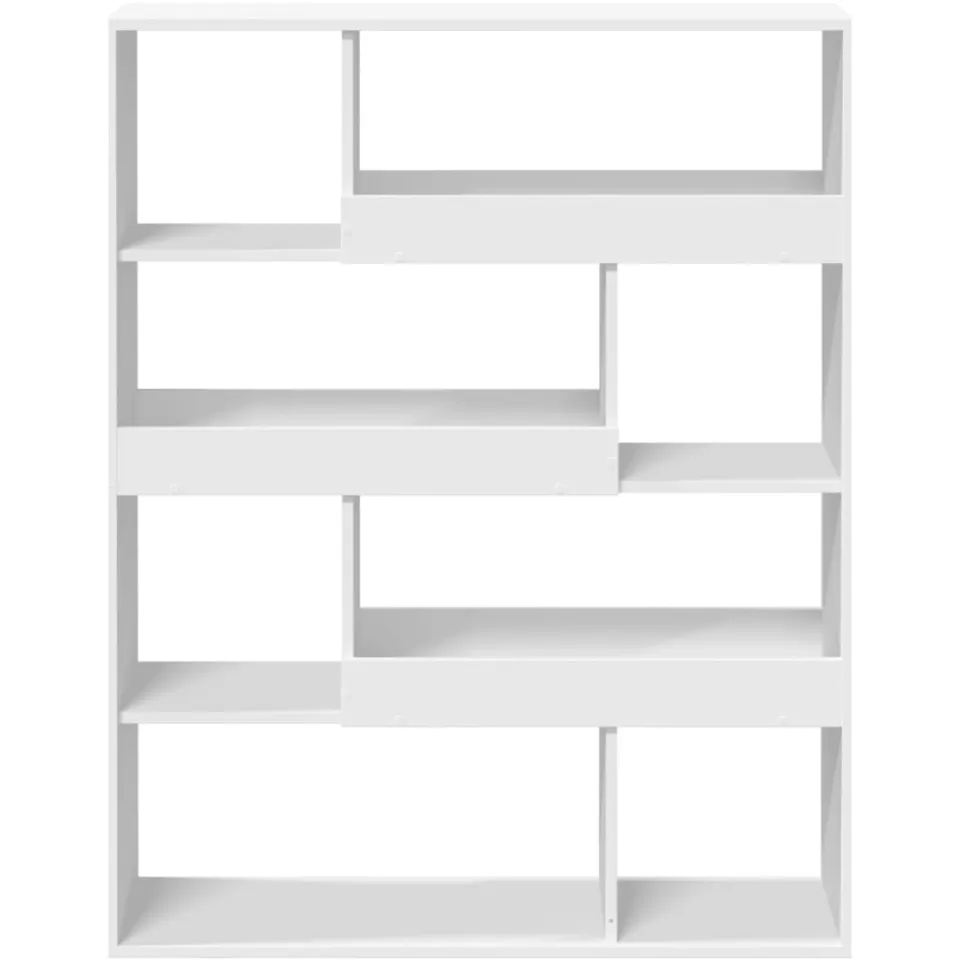 vidaXL Boekenkast 100x33x125,5 cm bewerkt hout wit, foto 4