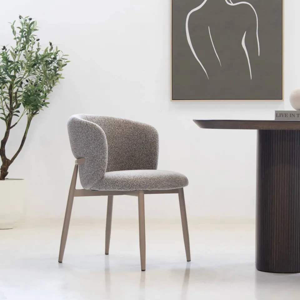 Giga Meubel Varde eetkamerstoel taupe, foto 6