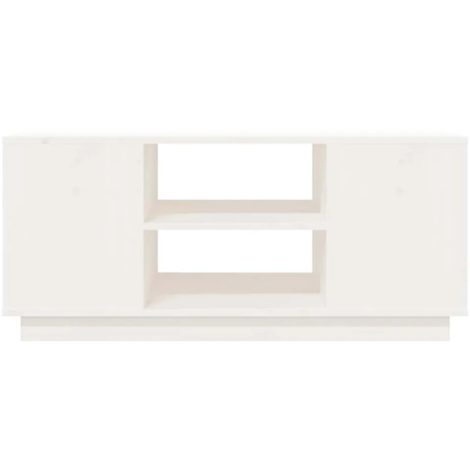 vidaXL Salontafel 90x49x40,5 cm massief grenenhout wit