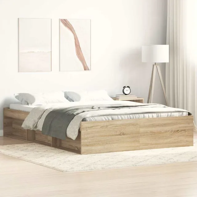 vidaXL Bedframe sonoma eikenkleurig 160x200 cm Bruin