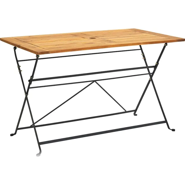 vidaXL Tuintafel inklapbaar 120x70x74 cm massief acaciahout Bruin