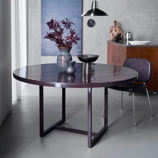 House Doctor eetkamertafel HDKant burgundy, foto 2
