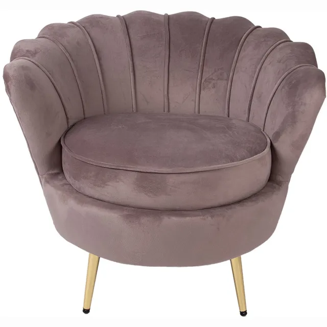 Clayre & Eef Fauteuil 83x75x76 cm Roze Textiel