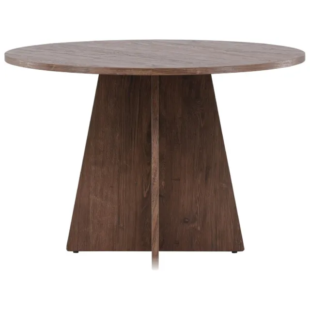 Nest of Nora Ronde eettafel Kuna - ⌀110 - Houtfineer - Mocca Bruin