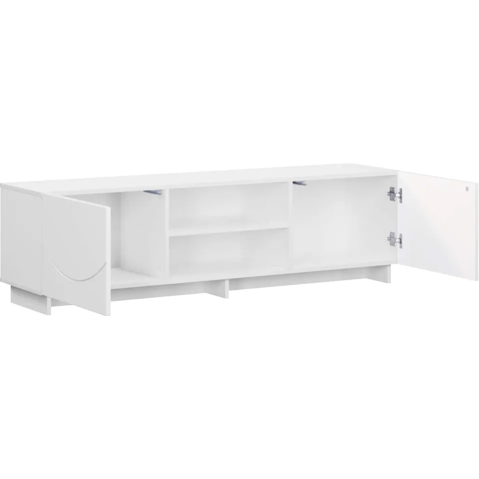 vidaXL TV-standaard 140 x 34,5 x 40 cm Wit Bewerkt hout, foto 2