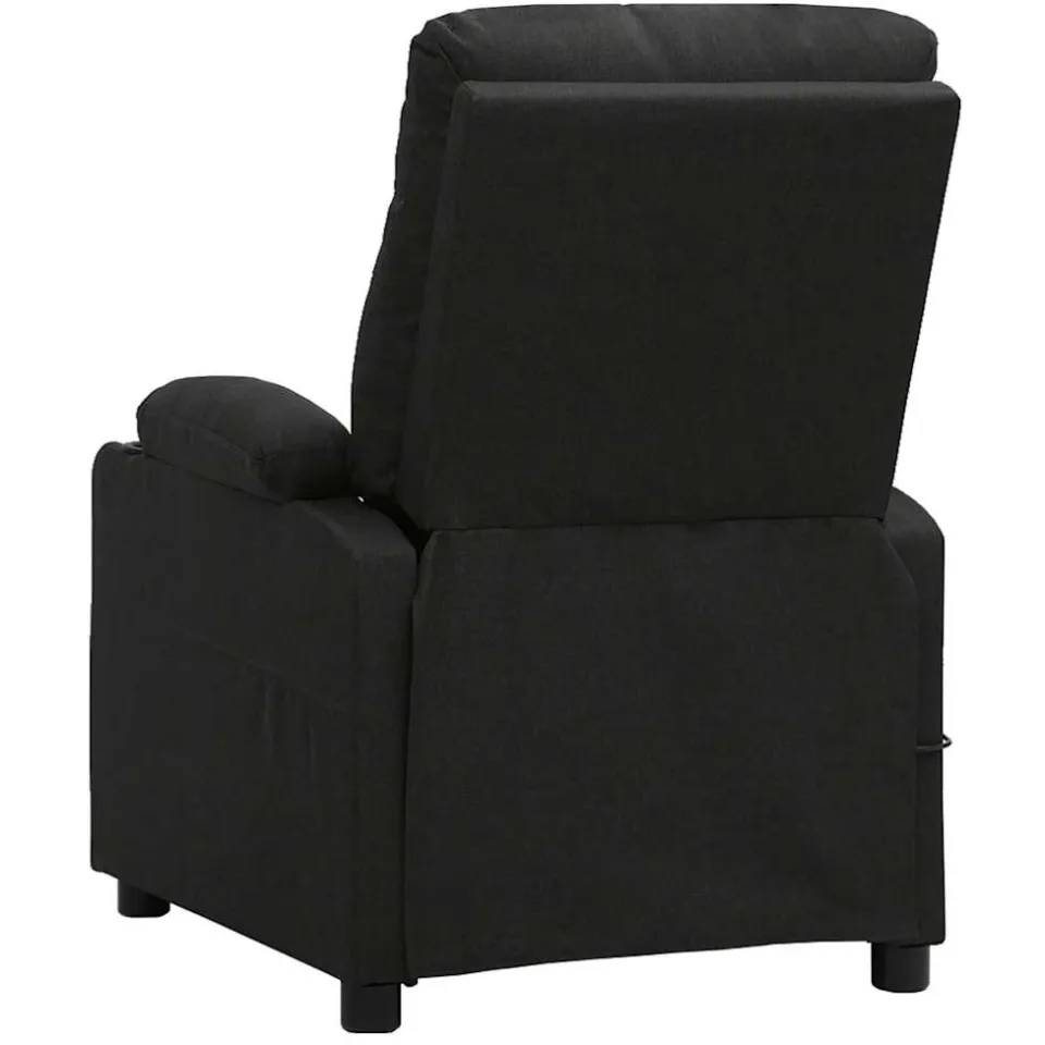 vidaXL Massagestoel elektrisch stof zwart, foto 4