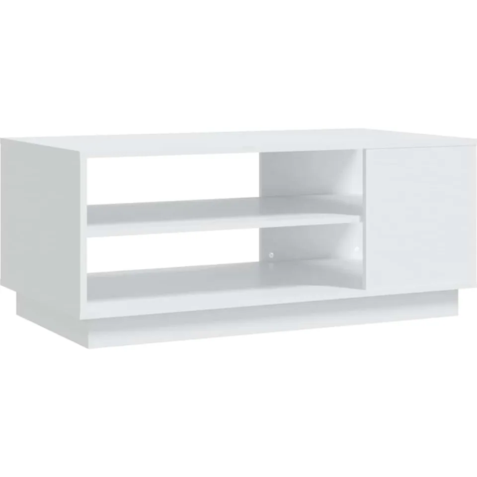 vidaXL Salontafel 102x55x43 cm bewerkt hout wit, foto 3