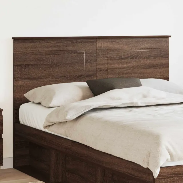 vidaXL Hoofdbord Bruine eik 100 cm Geconstrueerd hout