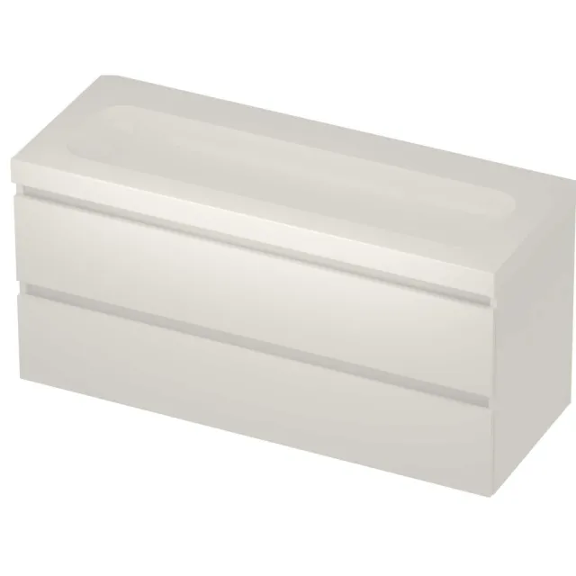 Basic-Line Moby 46 Badmeubelset Polystone 120x46x58 cm M46GWEMW1200 Mat White Glans Wit