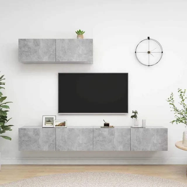 vidaXL Tv-meubelen 3 st bewerkt hout betongrijs grijs, foto 2