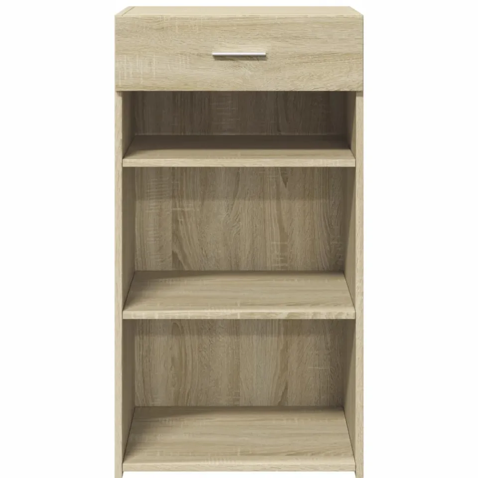 vidaXL Dressoir 50x42,5x93 cm bewerkt hout sonoma eikenkleurig