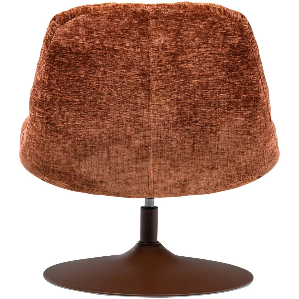 WOOOD Elvi Draaifauteuil - Chenille Structuur - Lichtgrijs - 81x73x84, foto 3