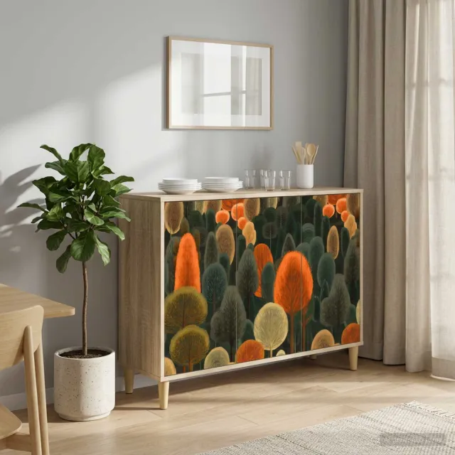 vidaXL Dressoir ZAANDAM Sonoma 102 x 33 x 75 cm Bewerkt hout bruin, foto 2