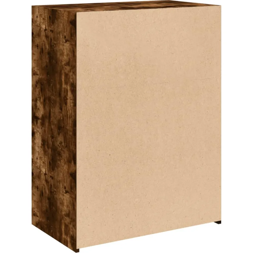 vidaXL Dressoir 70x41x93 cm bewerkt hout gerookt eikenkleurig, foto 4