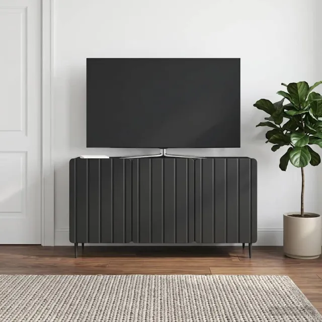 vidaXL TV-kast 99 x 34,5 x 52 cm Zwart Bewerkt hout, foto 2