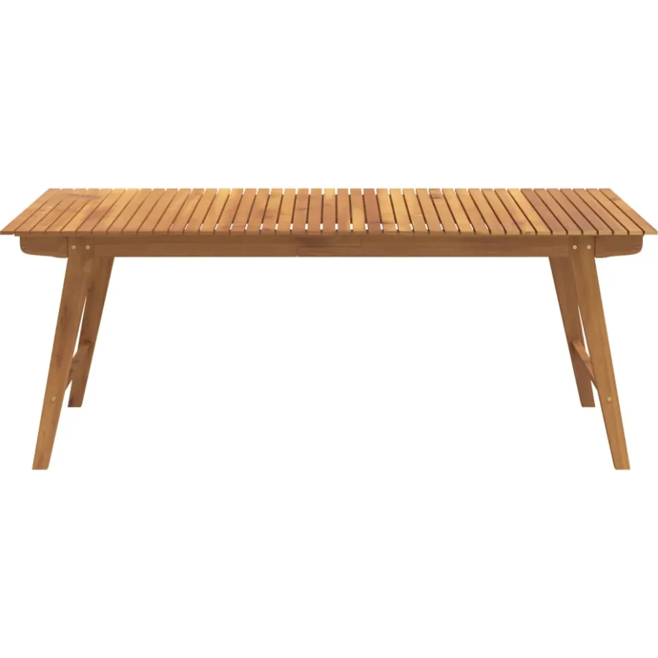 vidaXL Tuintafel 200x90x75 cm massief acaciahout bruin