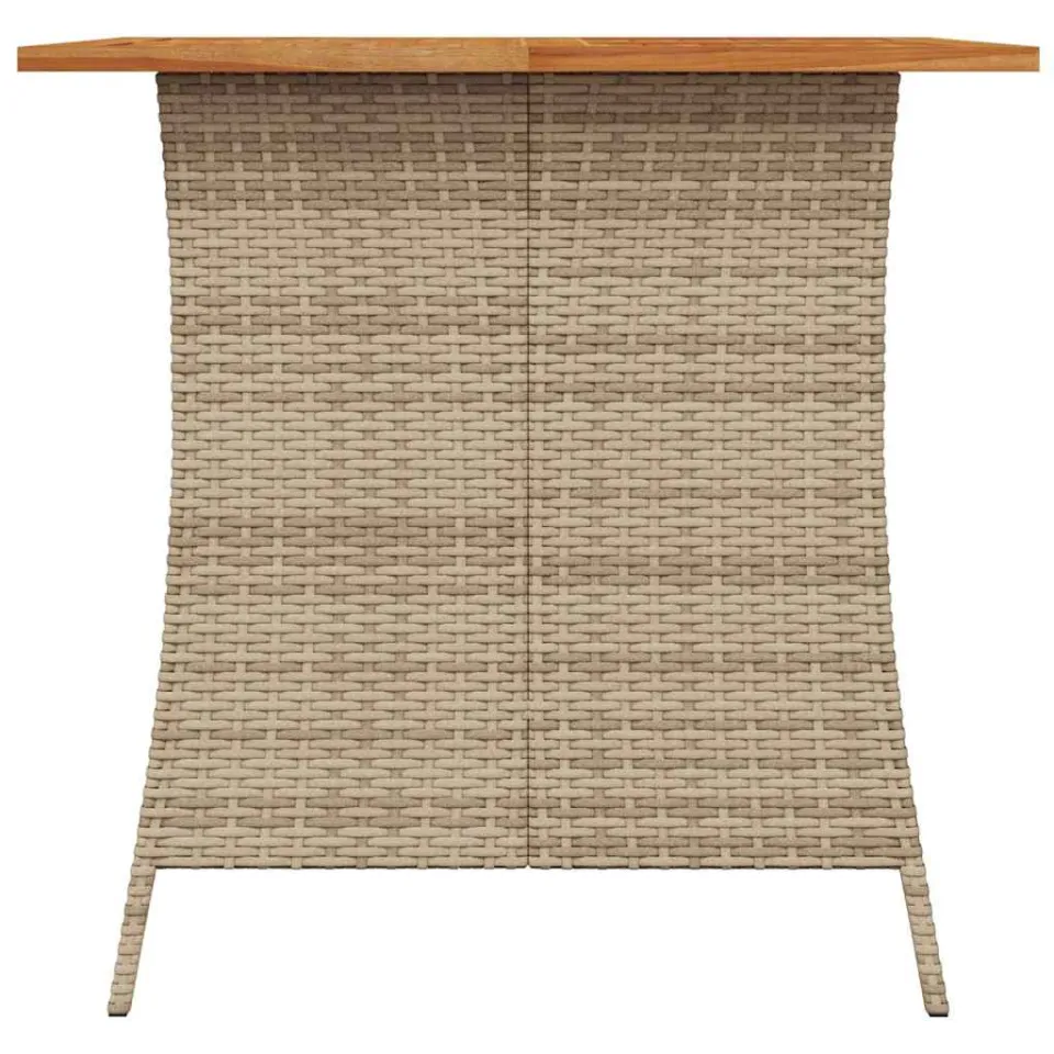 vidaXL 5-delige Tuinset met kussens poly rattan beige, foto 4