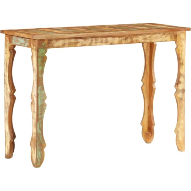 vidaXL Wandtafel - 110x40x76 - cm - massief - gerecycled - hout Bruin