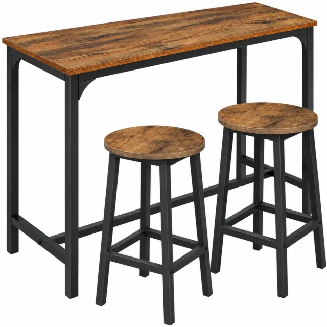 BEGRYF Bartafelset - 3-delig - rustiek bruin/zwart - 108x50x90 cm
