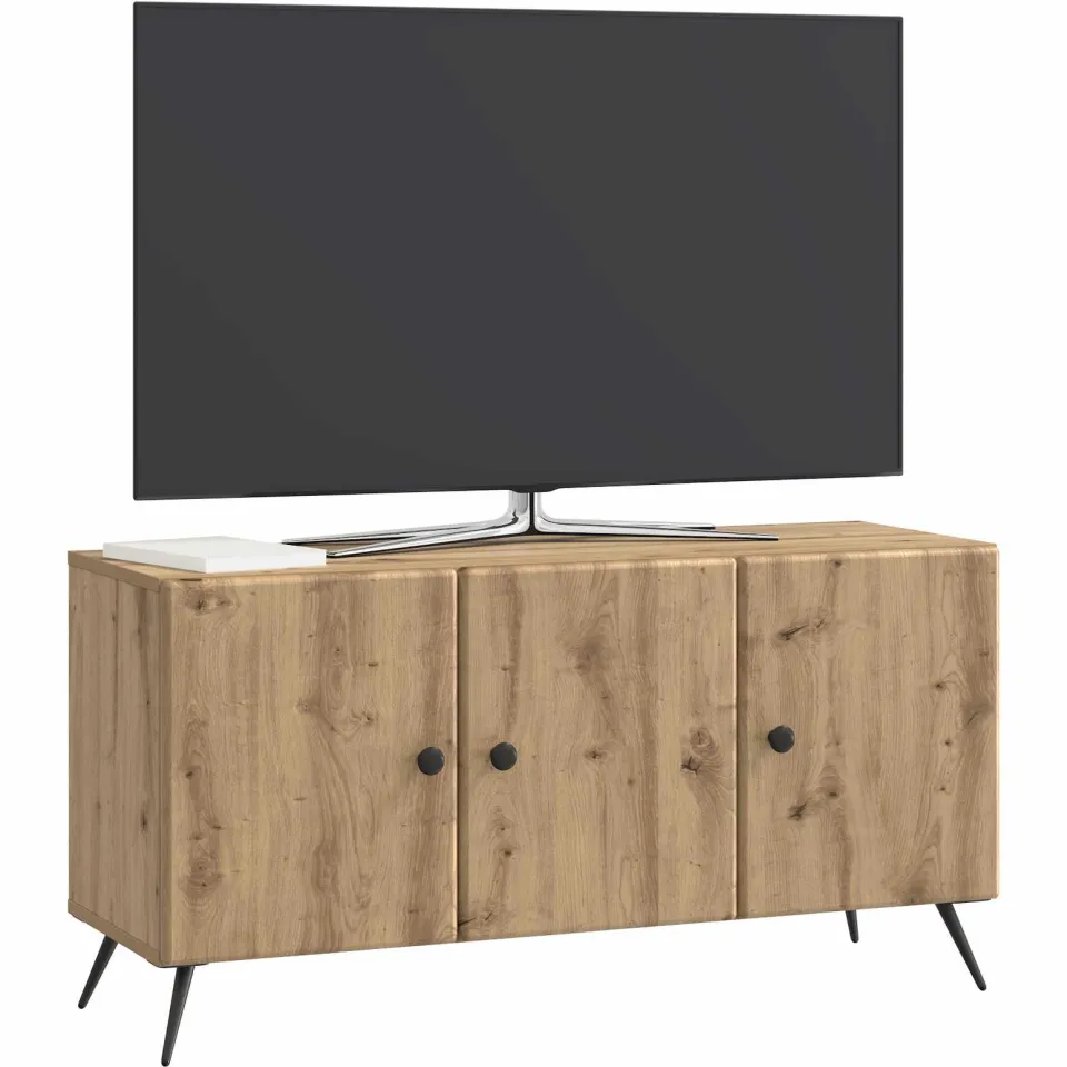 vidaXL TV-kast 99 x 34,5 x 50 cm Artisanaal eiken Bewerkt hout Bruin