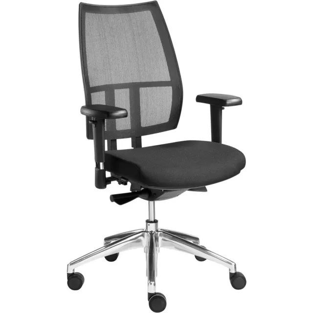 Sitlife Ergonomische bureaustoel NPR 1813 – SITLIFE CAPELLA – Zwart – Verstelbare armleuningen – 5 jaar garantie