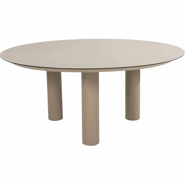 4 Seasons Outdoor Donato Low Diningtafel Latte - Ø160 cm