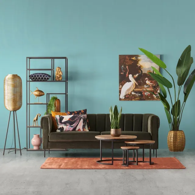 Woonexpress Salontafel (Set 3 stuks) Bemmel - Mangohout - Naturel - Rond Hout - Mango